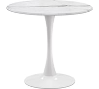 Деревянный стол Woodville Тулип 80x73 см, мрамор белый 530832