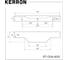 Ручка торцевая Kerron, 600 мм (фасад 18 мм), матовый черный RT-004-600 BL 2