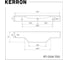 Ручка торцевая Kerron, 700 мм (фасад 18 мм), хром RT-004-700 2