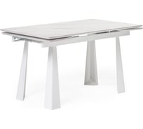 Деревянный стол Woodville Бэйнбрук 140x80x76 см, белый мрамор 530826