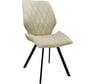 Стул BRABIX Rombo Cf-077 бежевый велюр, металлический усиленный каркас, черный 532777