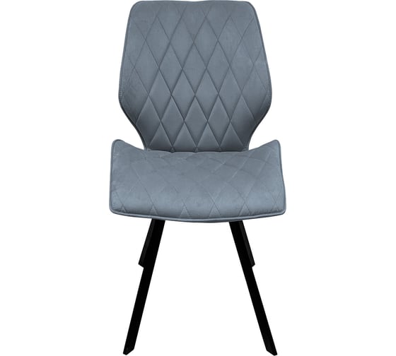 Стул BRABIX Rombo Cf-077 серый велюр, металлический усиленный каркас, черный 532776