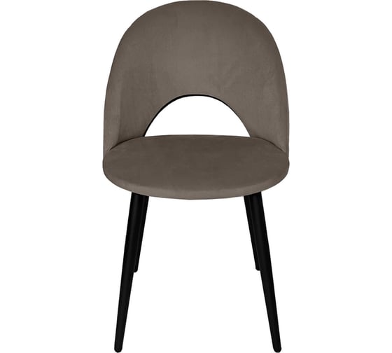 Стул BRABIX Luna Cf-070 2 шт., коричневый велюр, усиленный металлический каркас, черный 532772