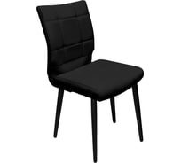 Стул BRABIX Novita Cf-060 черная экокожа, усиленный металлический каркас, черный 532781
