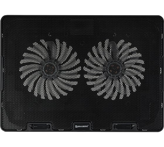 Подставка для ноутбука BRAUBERG с охлаждением, 2 порта Usb-a, Led подсветка, 37x26x5 см 513617