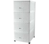 Комод Garden Story Стиль плетеный, белый 04054