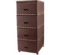 Комод Garden Story Стиль плетеный, коричневый 04054к