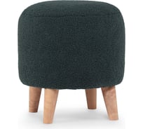 Каркасный круглый пуф NRAVA home милано 350x350x380 lamb 4 изумрудный 4657792953586