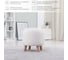 Каркасный круглый пуф NRAVA home милано 350x350x380 lamb 10 mt белый 4657792953593 6