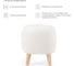 Каркасный круглый пуф NRAVA home милано 350x350x380 lamb 10 mt белый 4657792953593 8