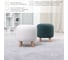 Каркасный круглый пуф NRAVA home милано 350x350x380 lamb 10 mt белый 4657792953593 9