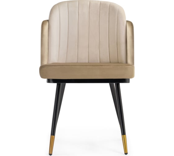 Стул Woodville Penelopa beige/light beige/black/gold 15416