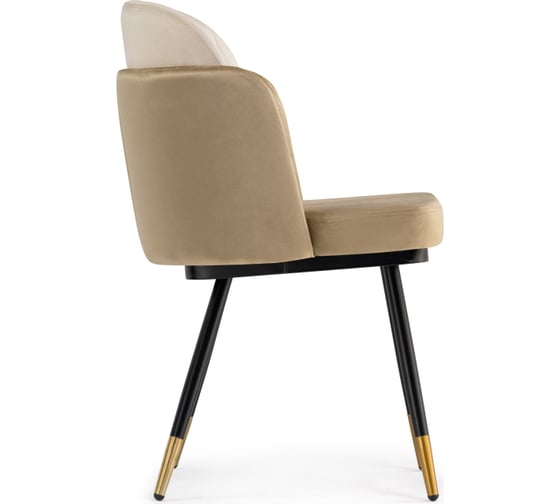 Стул Woodville Penelopa beige/light beige/black/gold 15416