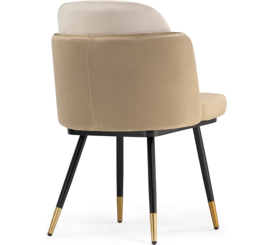Стул Woodville Penelopa beige/light beige/black/gold 15416