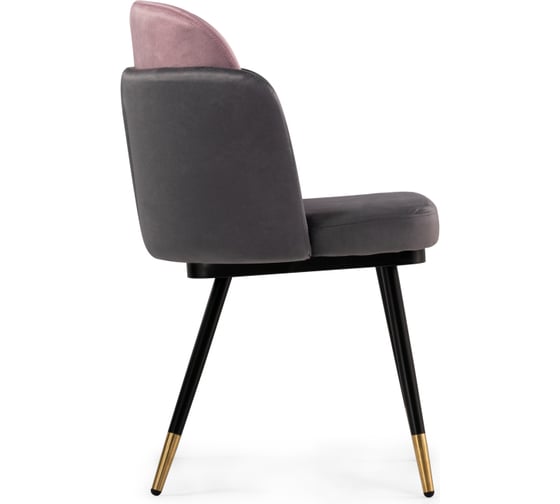 Стул Woodville Penelopa dark gray/pink/black/gold 15417