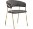 Стул Woodville Kamelia 1 dark gray/gold 15470 1