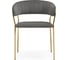 Стул Woodville Kamelia 1 dark gray/gold 15470 2