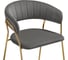 Стул Woodville Kamelia 1 dark gray/gold 15470 5