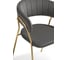Стул Woodville Kamelia 1 dark gray/gold 15470 6