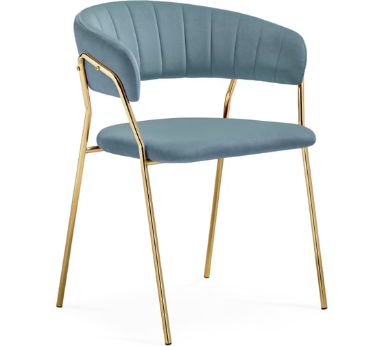 Стул Woodville Kamelia 1 light blue/gold 15473