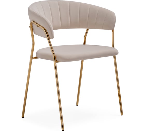 Стул Woodville Kamelia 1 beige/gold 15469