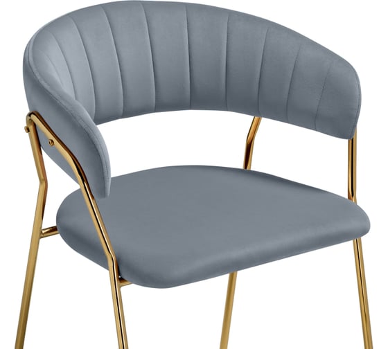 Стул Woodville Kamelia 1 gray/gold 15471