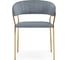 Стул Woodville Kamelia 1 gray/gold 15471 2