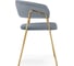 Стул Woodville Kamelia 1 gray/gold 15471 3