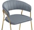 Стул Woodville Kamelia 1 gray/gold 15471 5