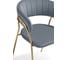 Стул Woodville Kamelia 1 gray/gold 15471 6