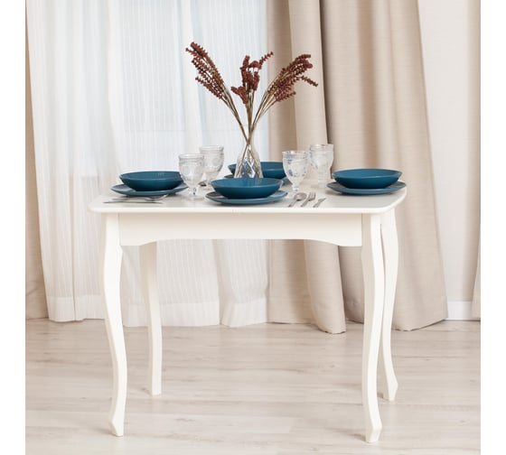 Стол Tetchair Caterina provence бук, МДФ, 100+30x70x75 см, ivory white 19129