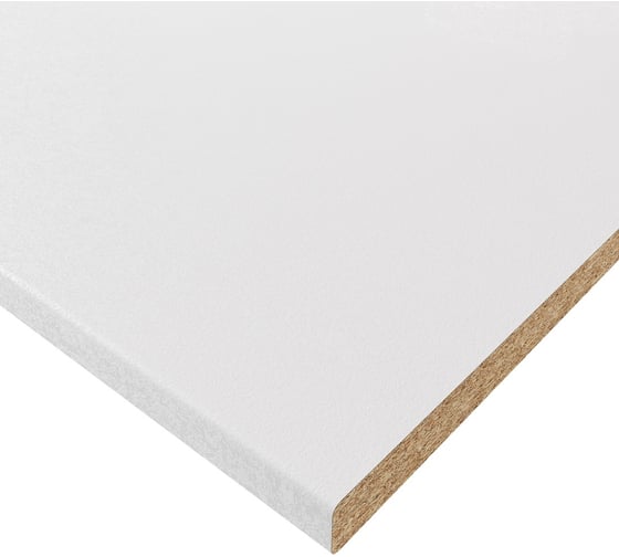 Столешница для кухни SLOTEX 1111/q white 1800x600x27, с кромкой б9999976315