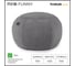 Бескаркасный пуф NRAVA home funny 700x700x450 мм, серый 4657792953555 2