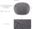 Бескаркасный пуф NRAVA home funny 700x700x450 мм, серый 4657792953555 3