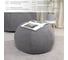 Бескаркасный пуф NRAVA home funny 700x700x450 мм, серый 4657792953555 5