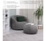 Бескаркасный пуф NRAVA home funny 700x700x450 мм, серый 4657792953555 7