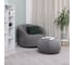 Бескаркасный пуф NRAVA home funny 700x700x450 мм, серый 4657792953555 10