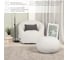 Бескаркасный пуф NRAVA home funny 700x700x450 мм, белый 4657792953548 7