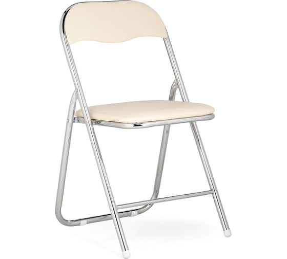 Складной стул Woodville Fold 1 beige/chrome 15481 1