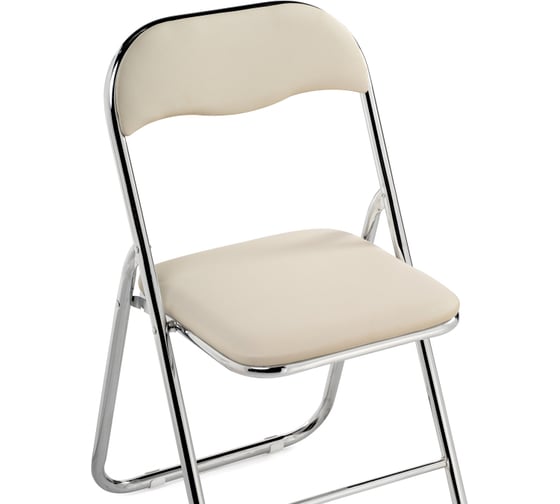 Складной стул Woodville Fold 1 beige/chrome 15481