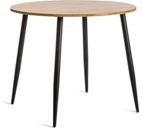 Стол Tetchair Uranus ЛДСП/металл, 90x90x77 см, дуб вотан/черный 19315