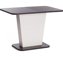 Обеденный стол Tetchair Gent ЛДСП, 110-145x68.6x75.5 см, мрамор блэк роял/белый 19267