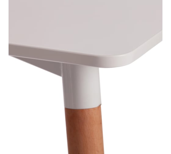 Стол Tetchair John (mod. t1001) МДФ/дерево, 80x120x75 см, white (белый) / natural (натуральный) 15181