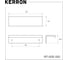 Торцевая ручка Kerron 150 мм, матовый черный RT-005-150 BL 2