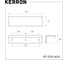 Торцевая ручка Kerron 600 мм, хром RT-005-600 2