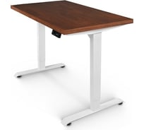 Стол с электрической регулировкой высоты StolStoya BAZALT рама белая, столешница мдф американский орех (шпон), 140x70 SE222W140AO