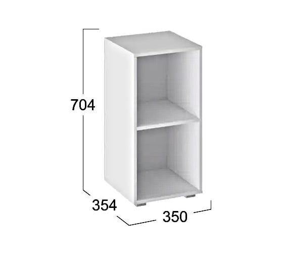 Модульный стеллаж ТриЯ Литл тип 2, белый 129731