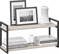 Настенная полка ТриЯ Лофт тип 1, черный/дуб крафт белый 217450