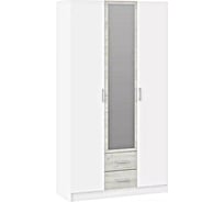 Шкаф ТриЯ Арчи Белый текстура/Дуб крафт серый 215754