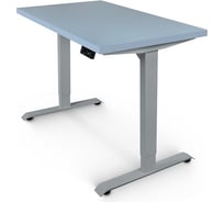Стол с электрической регулировкой высоты StolStoya BAZALT рама серая, столешница мдф серая (эмаль), 120x65 SE222S120S